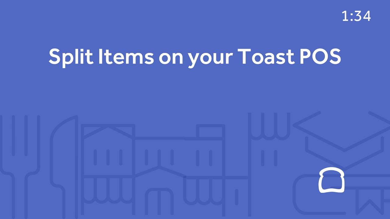 Split Items on your Toast POS