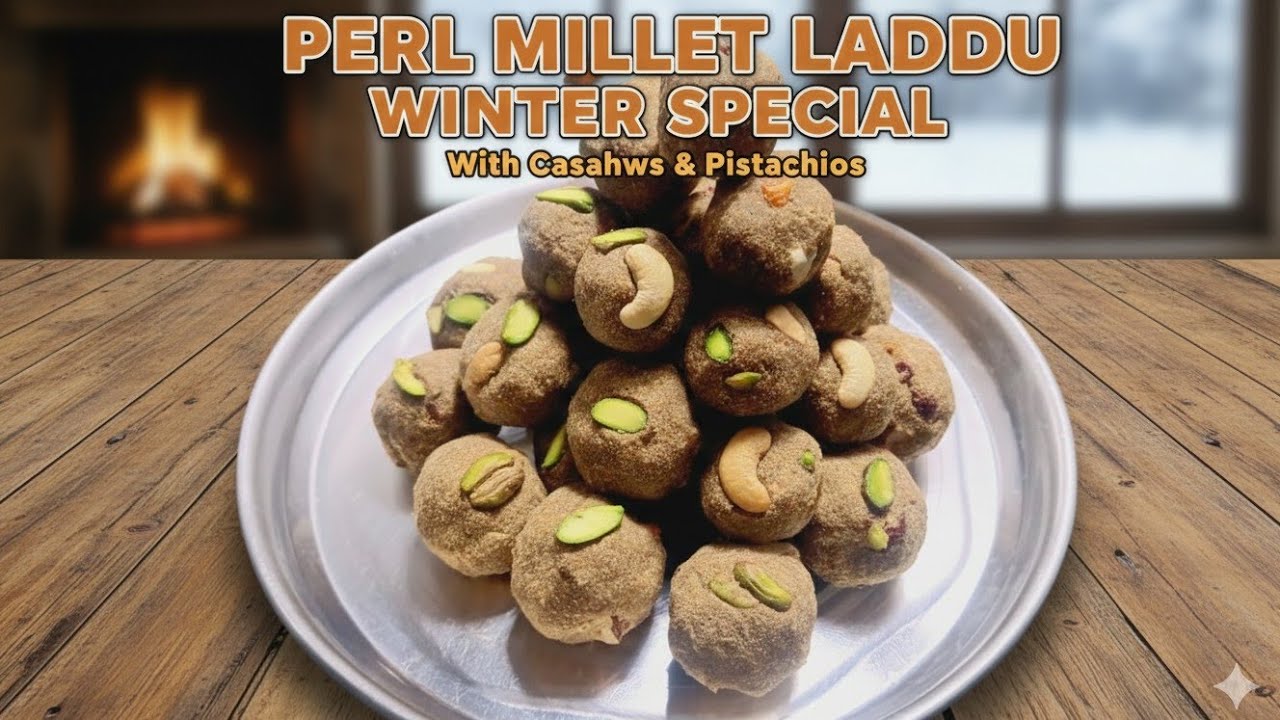 Winter Special Pearl Milet Laddu Recipe 😋 बाजरे का लडडू बनाने का सबसे आसान तरीका 