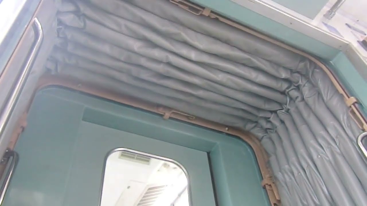神戸電鉄の幌の動き(湊川駅発車時～長田駅到着時)
