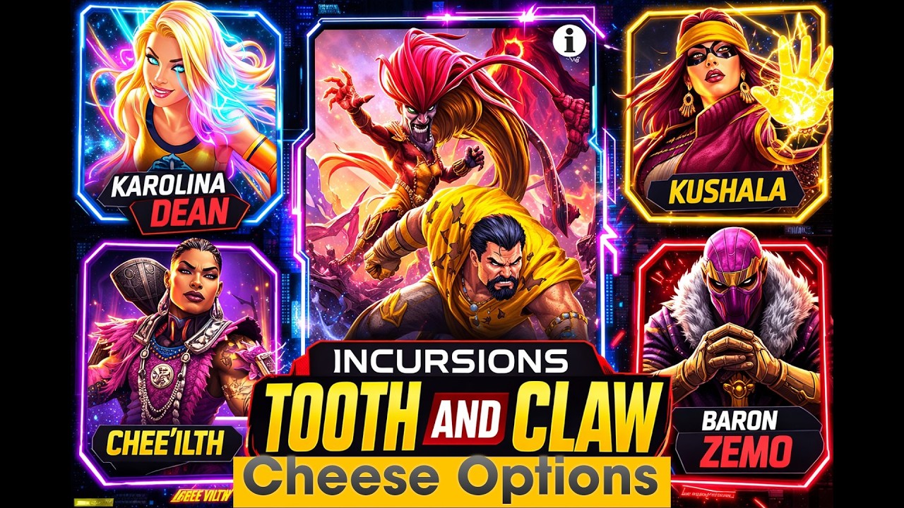 Tooth and Claw Incursions Guide with its 'Cheese' options in Marvel Contest of Champions (MCOC)