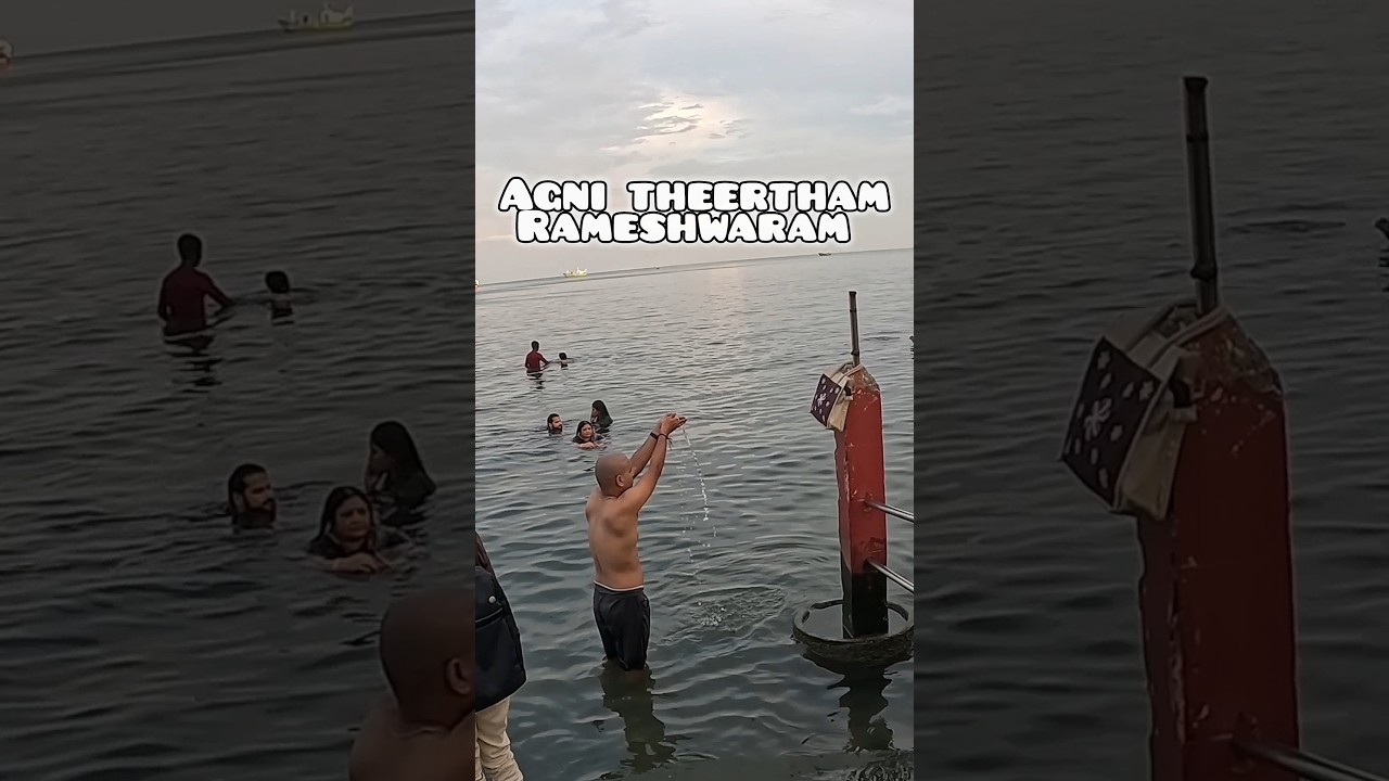 Agni theertham & 22 kund, Rameshwaram 🙏 #shorts #agnitheertham #bhanuandsonu #rameshwaram