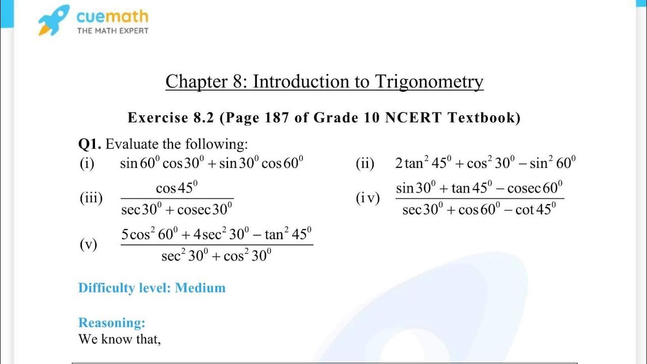 Class 10 Maths | Prashnawali 8.10.2 Question 3 | Trigonometry | Bihar Board NCERT