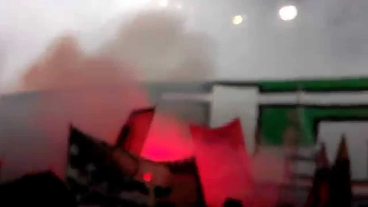 ASSE vs Bastia le feu en Kop Nord !