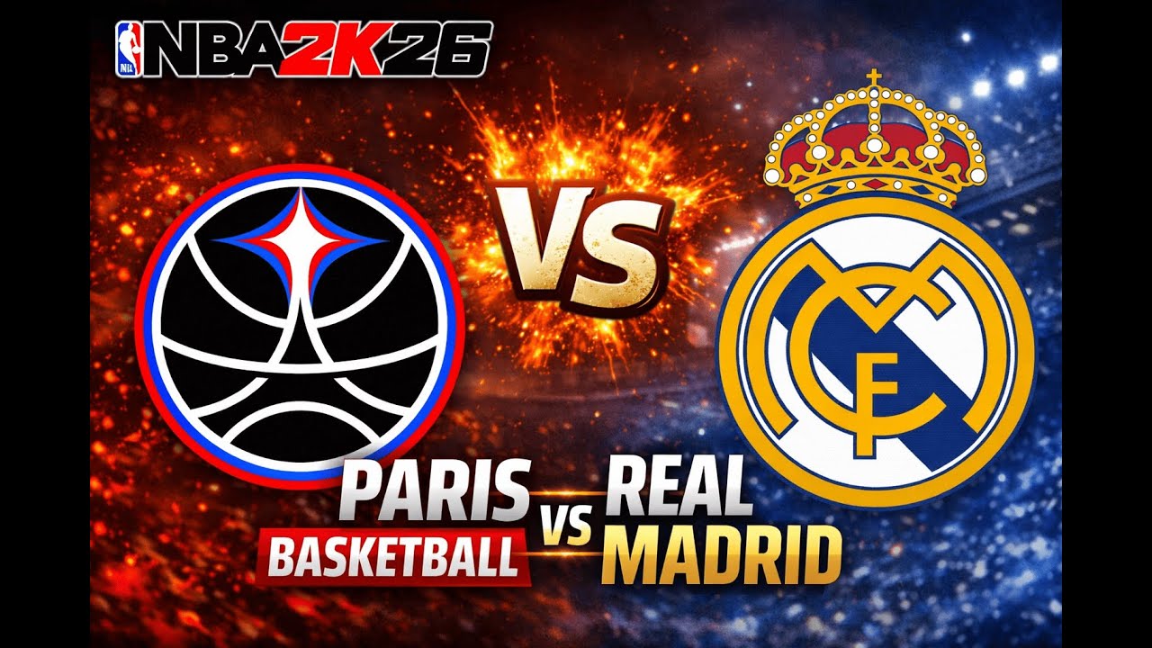 [TURKISH AIRLINES EUROLEAGUE 2025/2026] Paris Basketball vs Real Madrid - NBA2K26 -SIMULACIÓN-