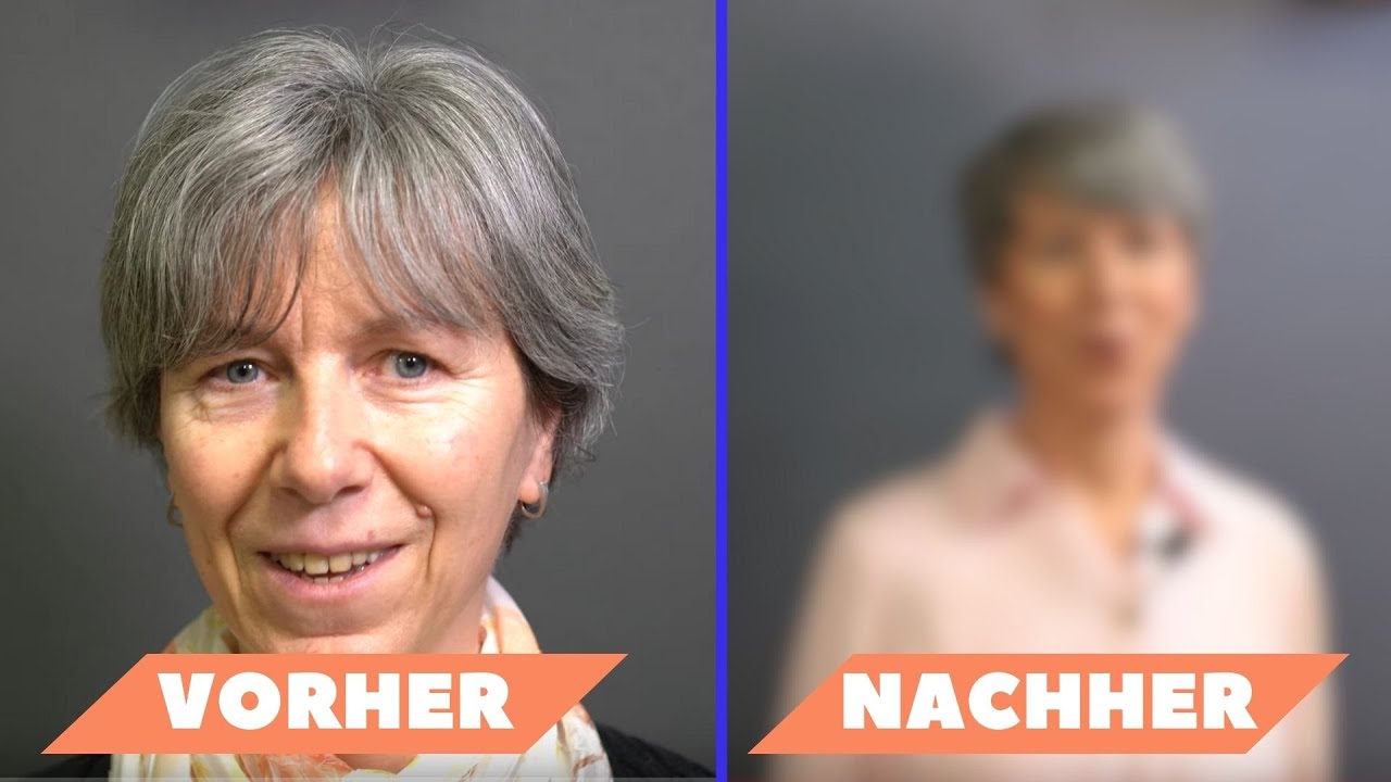 🧑‍🦳 Graues Haar kurz und stylish : So einfach gehts 🫶 #vorhernachher