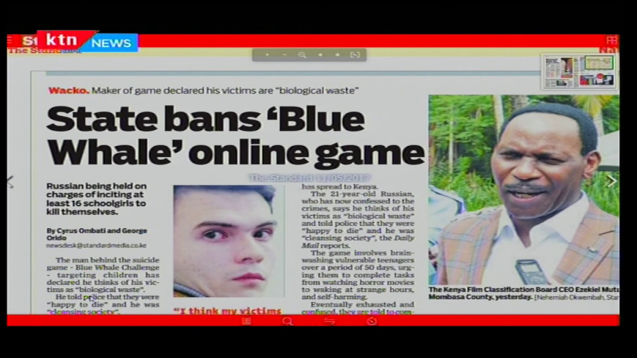 State bans 'blue Whale' online game that has led to the death of many teens