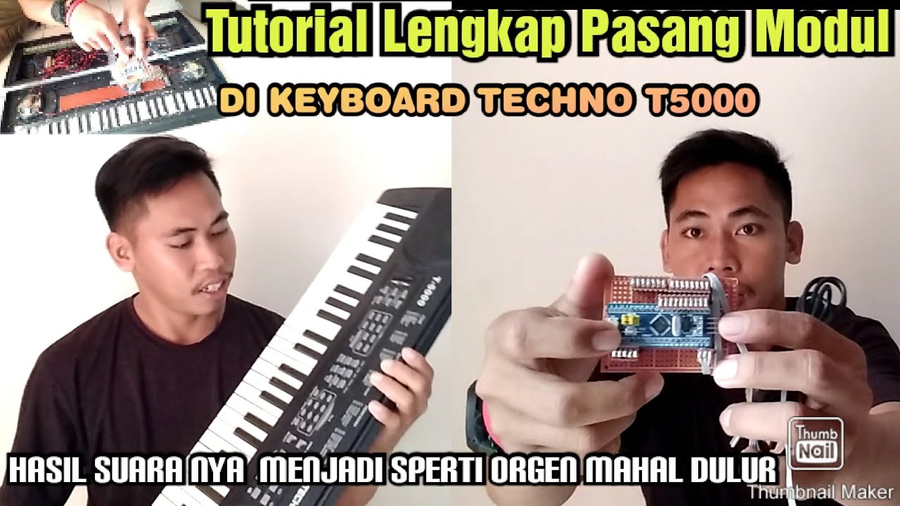 Tutorial Lengkap Cara Pasang Modul Midi USB di  Keyboard TECHNO T5000