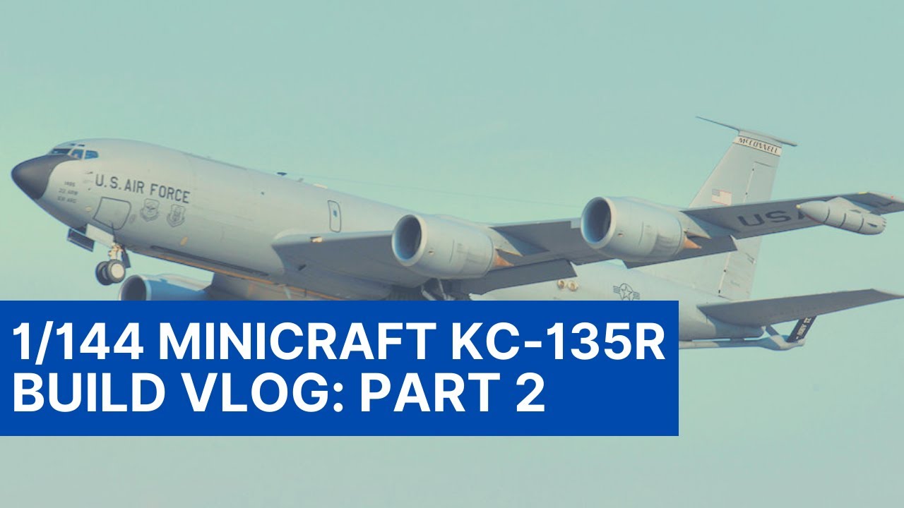Сборка MiniCraft KC-135R 1/144 — Часть 2: Двигатели и шасси