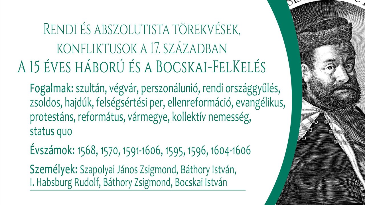 A tizenötéves háború és a Bocskai-felkelés (Emelt szint)