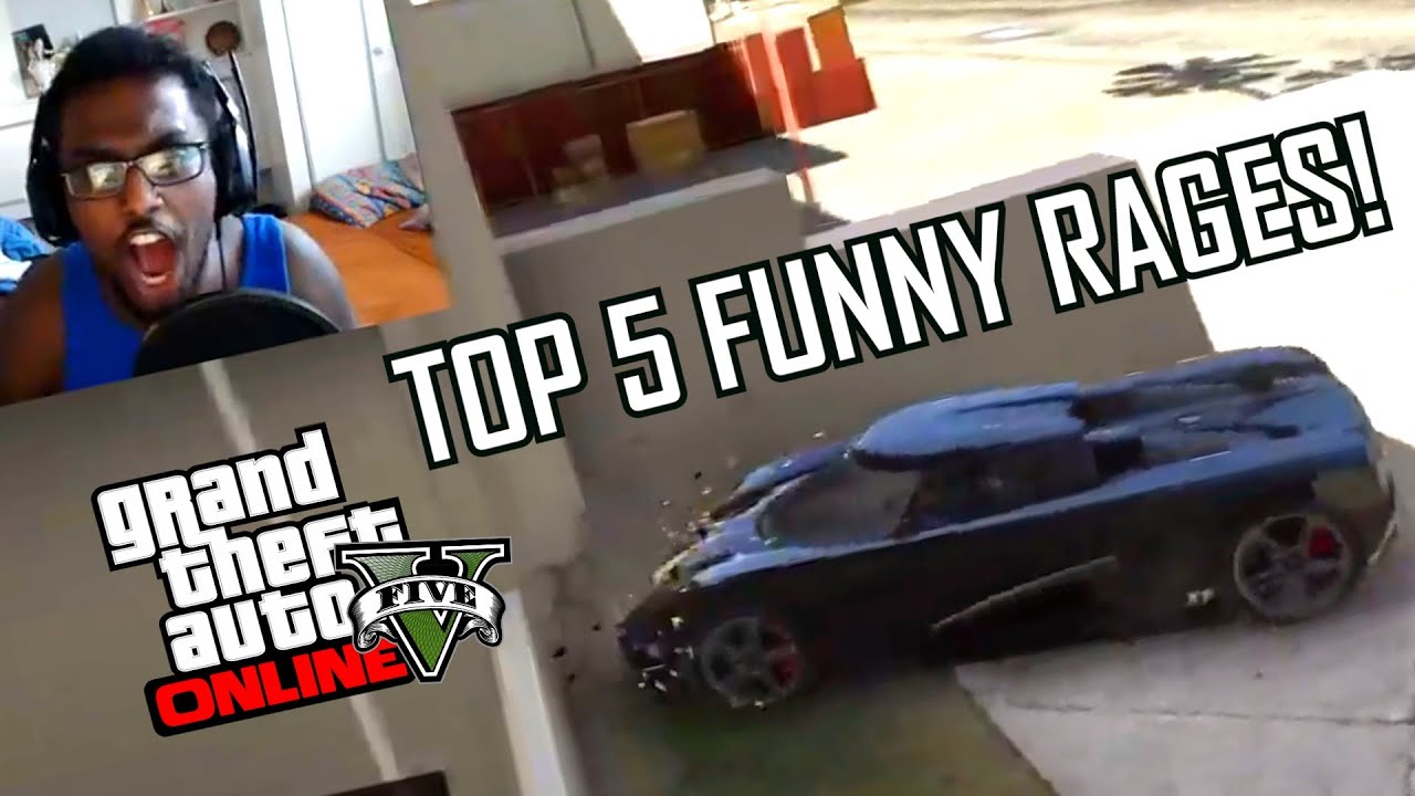 GTA 5 - Top 5 Funny RAGE Moments!! (GTA V Racing Rages)