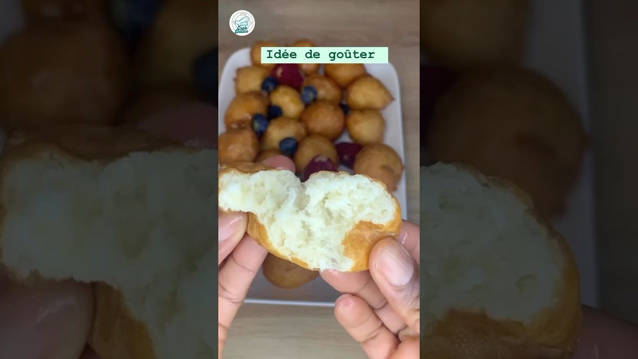 Les meilleurs beignets pour un go&ucirc;ter express ✨✨#cuisinefacile #beignets #go&ucirc;ter #cuisine