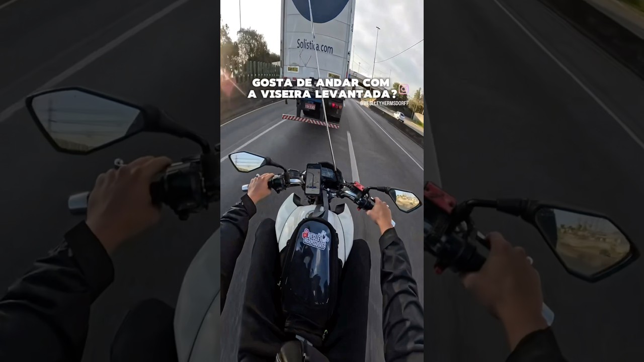 Importância da viseira fechada sempre