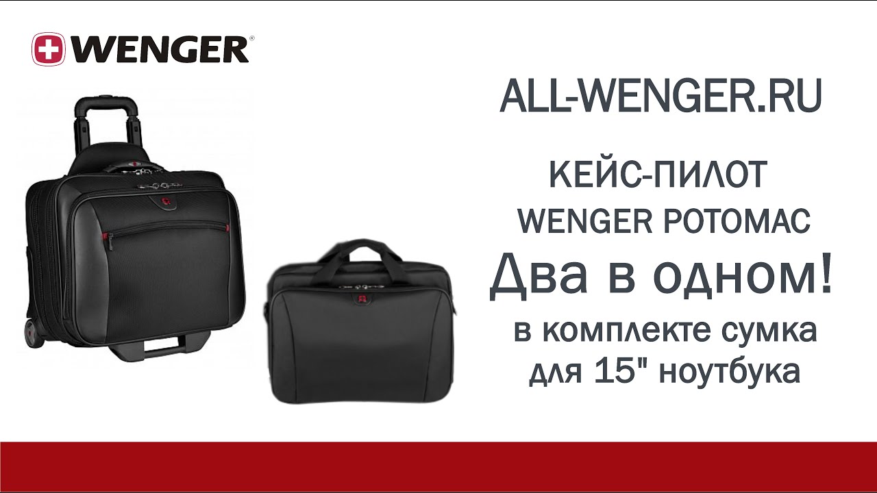 Видео обзор кейс пилота WENGER potomac 600661 черный