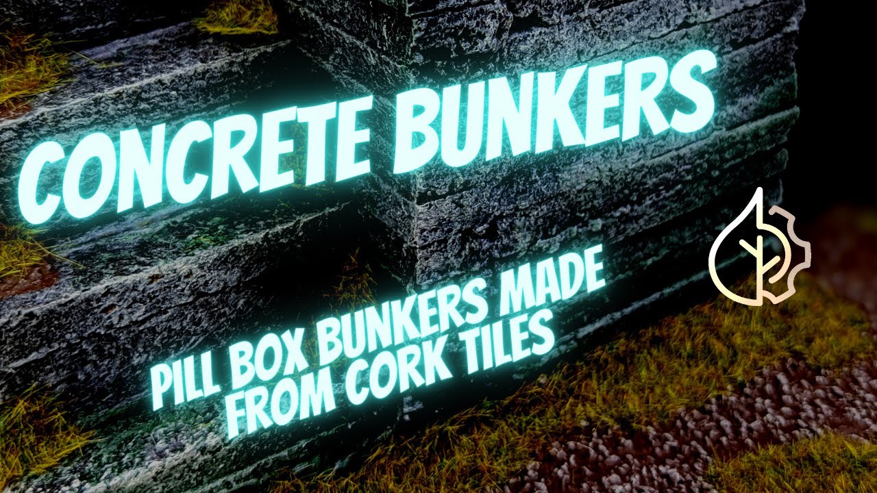 Easy 40K Terrain - Concrete Pill Box Bunkers (Made of Cork!)