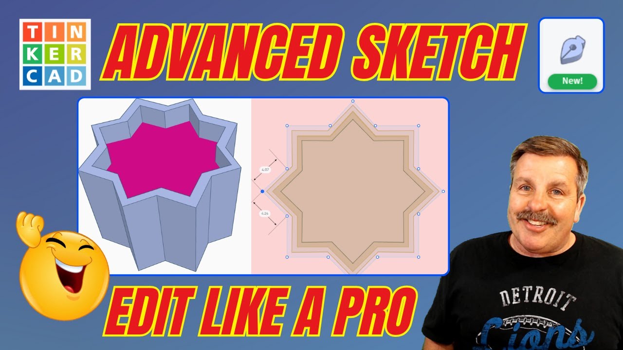 Advanced Tinkercad Sketch Tricks! Edit Shapes Like a PRO! 💯🤯