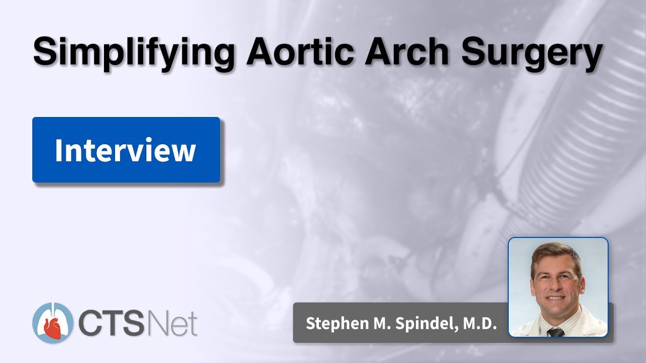Simplifying Aortic Arch Surgery: An Interview with Stephen Spindel