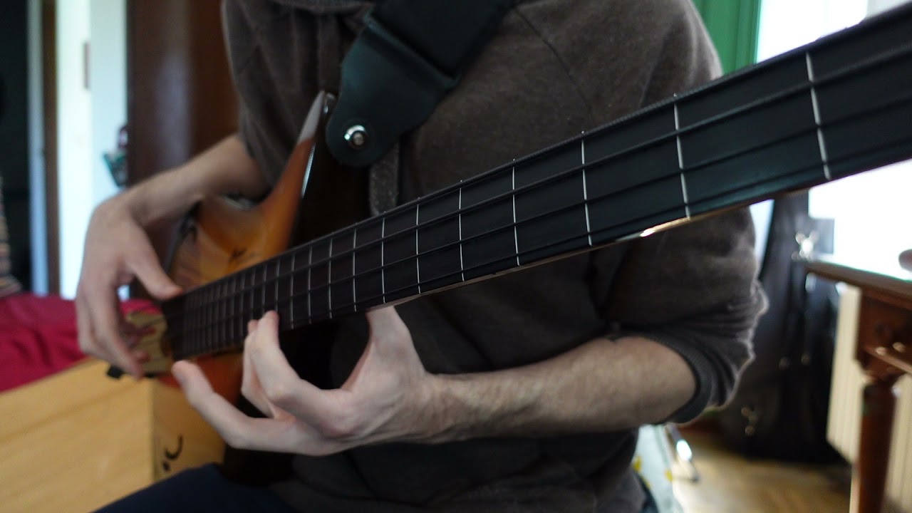 Rubato improvisation with my Marcustico bass (acoustic fretless bass).