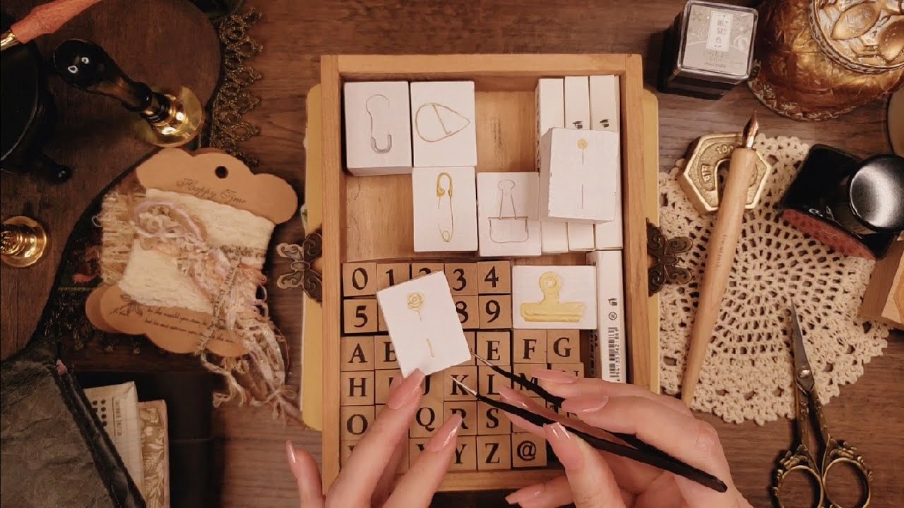 ASMR｜🌻コラージュ時間/2 Notes｜Relaxing paper sound,Decorate idea
