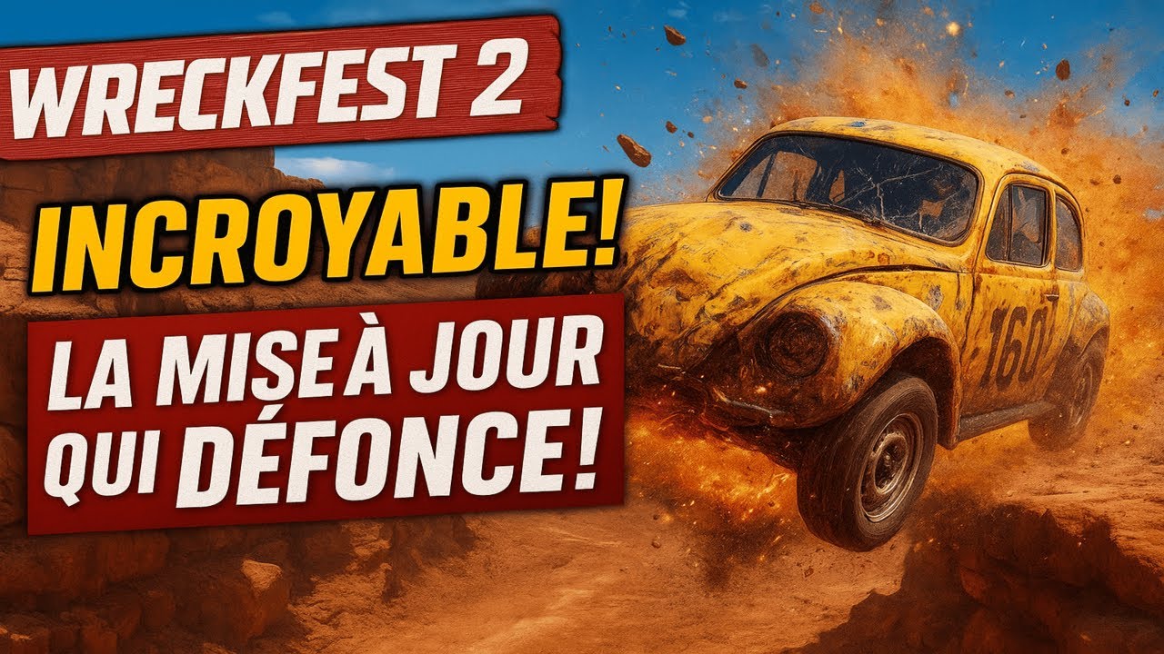 💥 INCROYABLE ! Wreckfest 2 Update 4 explose tout 🔧🔥 Crash Canyon 2.0 & customisation CRAP-IT 🎨