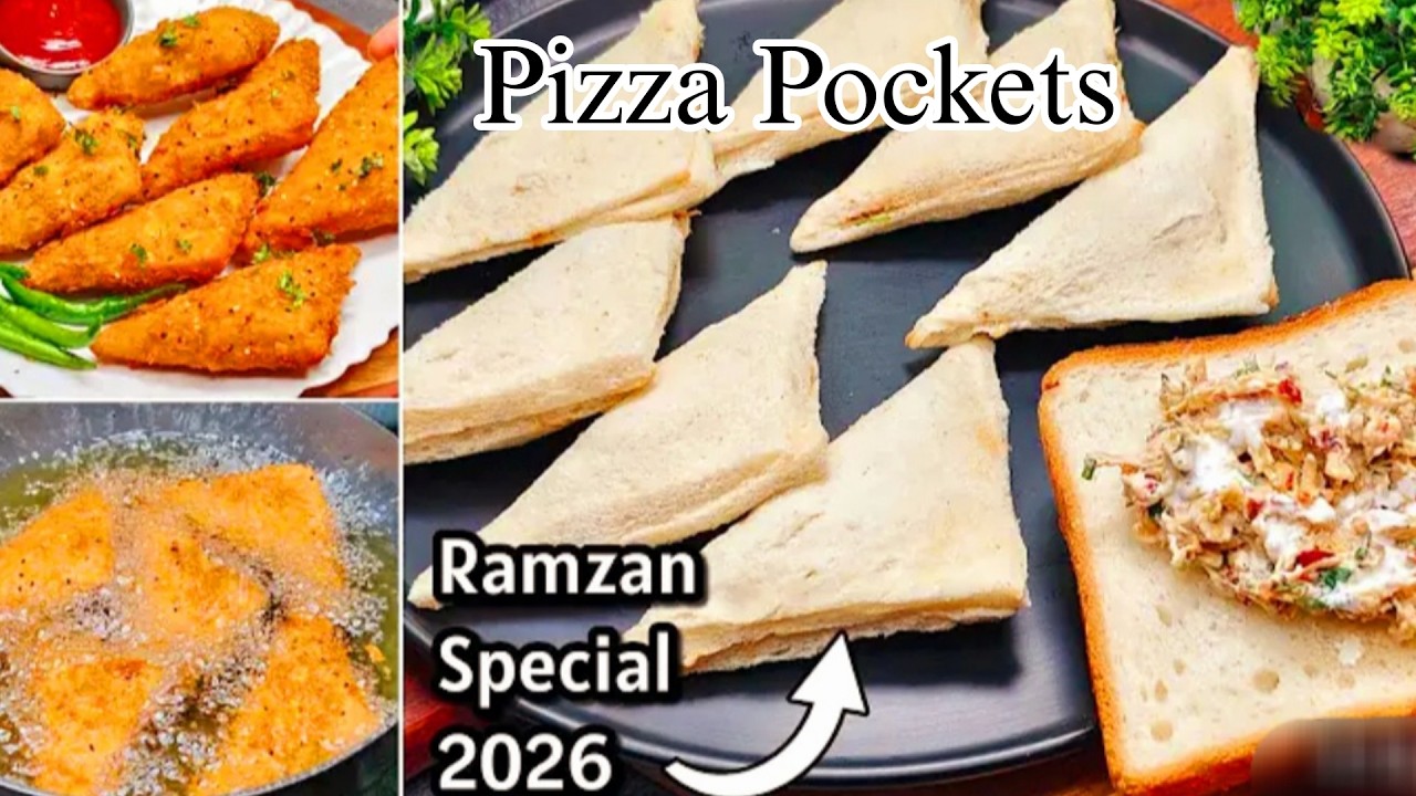 Bread  Chicken Pockets Recipe| Make And Freeze Chicken Pockets | Chicken pizza Pockets