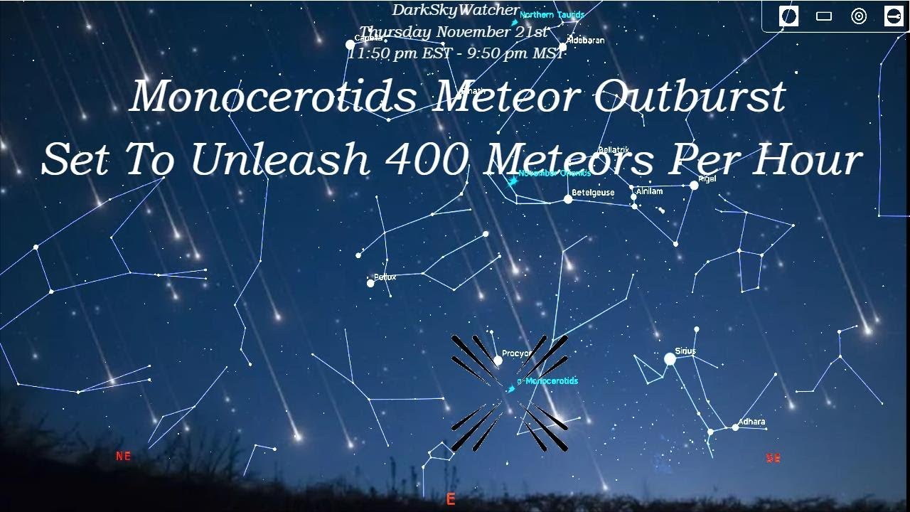 Monocerotids Meteor Shower Set To Unleash 400 Meteors Per Hour Tonight