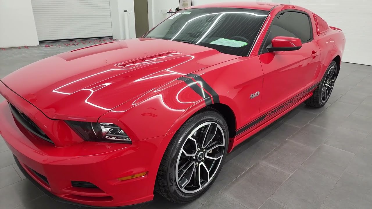 2014 FORD MUSTANG GT PREMIUM AUTOMATIC IN RACE RED 4K WALKAROUND 12877Z SOLD!