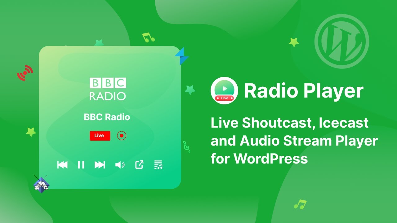 Radio Player &ndash; Live Shoutcast, Icecast and Audio Stream Player for WordPress