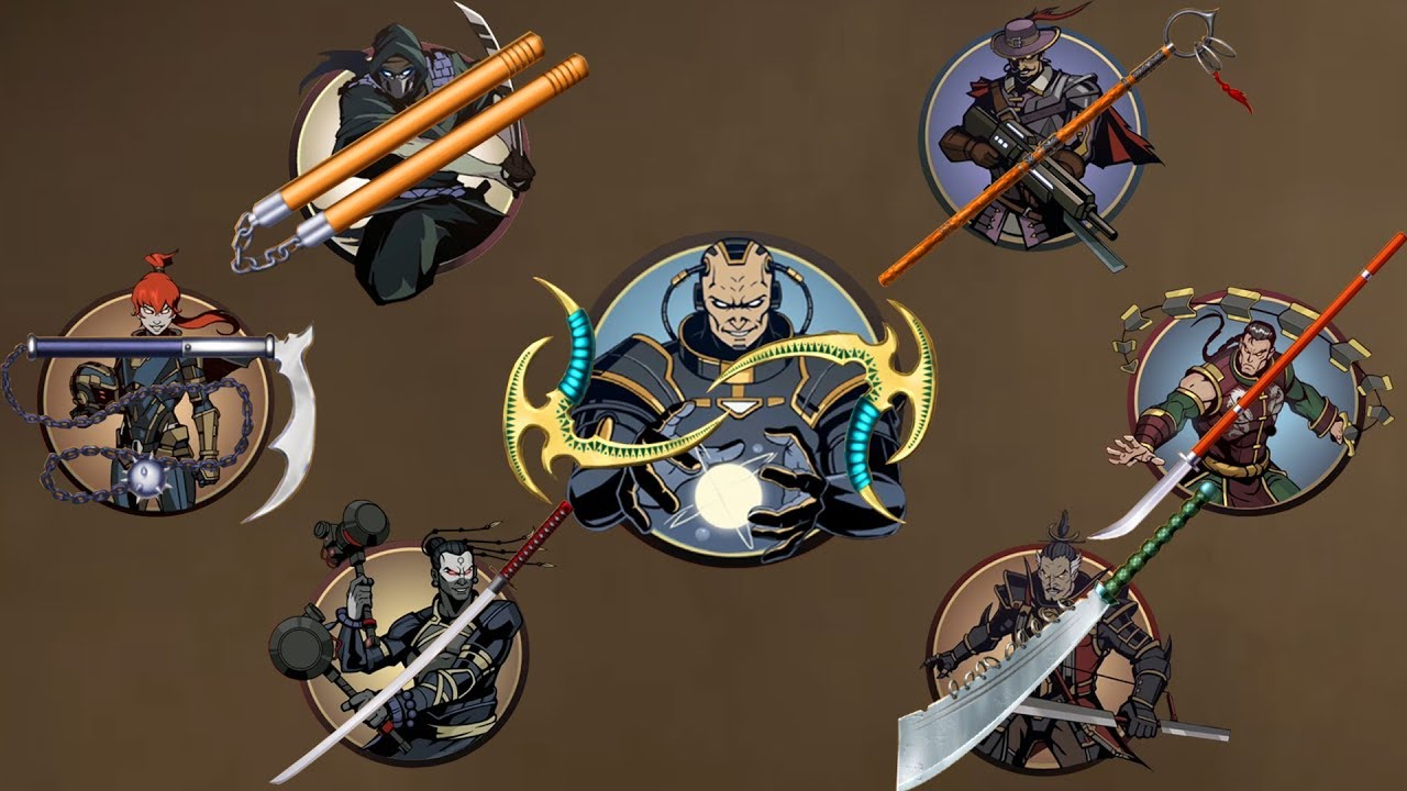 Shadow Fight 2 || All Challenger's Weapon vs TITAN Bodyguards 「Android Gameplay」