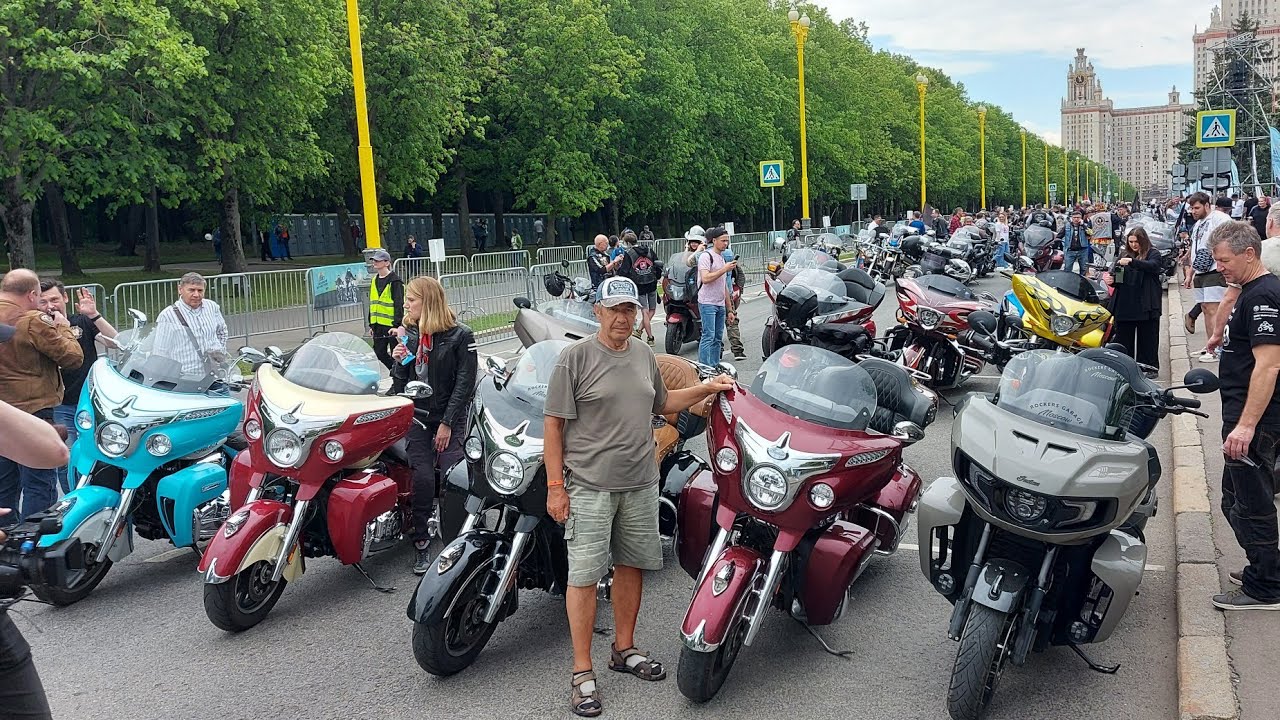 Открытие мотосезона в Москве. Трансляция с Воробьевых гор. 26.05.24