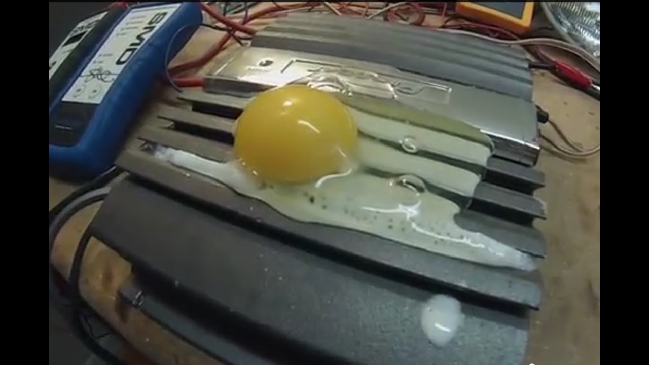 Cooking an Egg on an Amplifier! - Pioneer Amp Torture Test