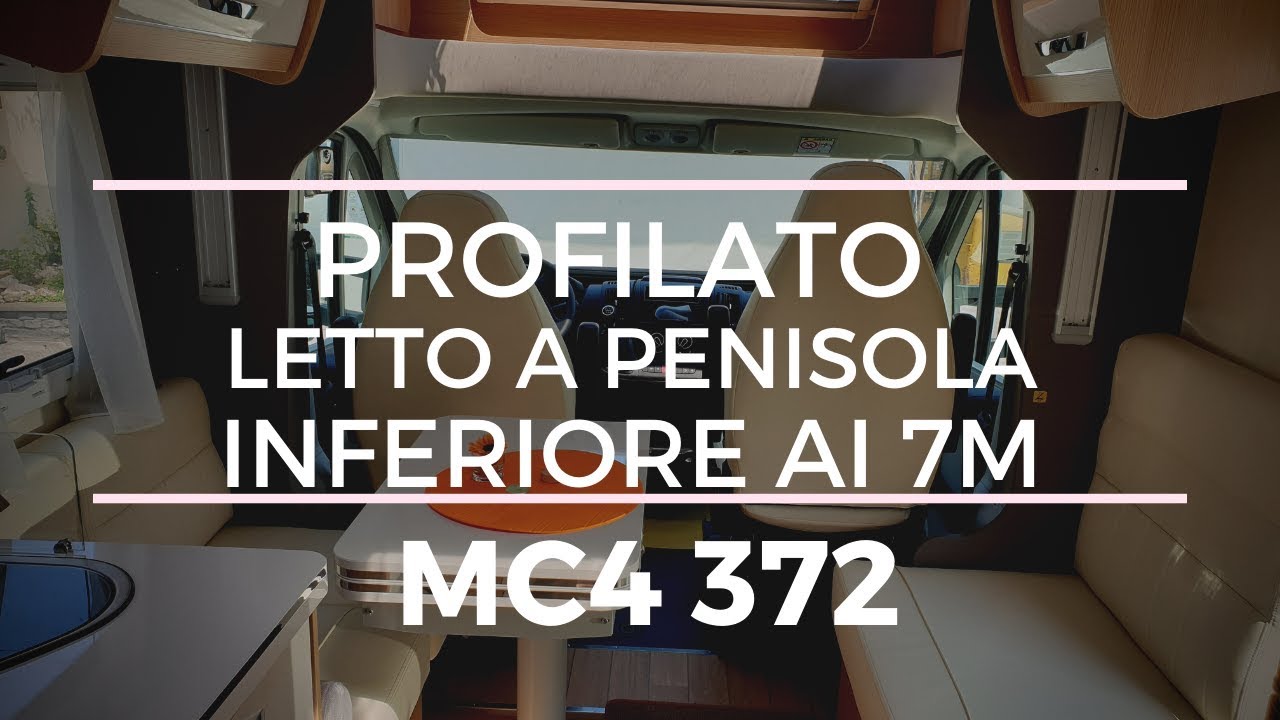 PROFILATO CON LETTO A PENISOLA IN 7 METRI E DINETTE FACE TO FACE : MCLOUIS MC4 372