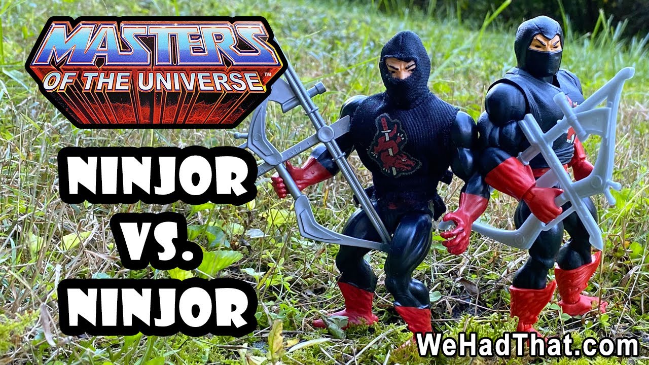 Ninjor: Vintage vs Origins Masters of the Universe MOTU action figure review Mattel 1987 2021