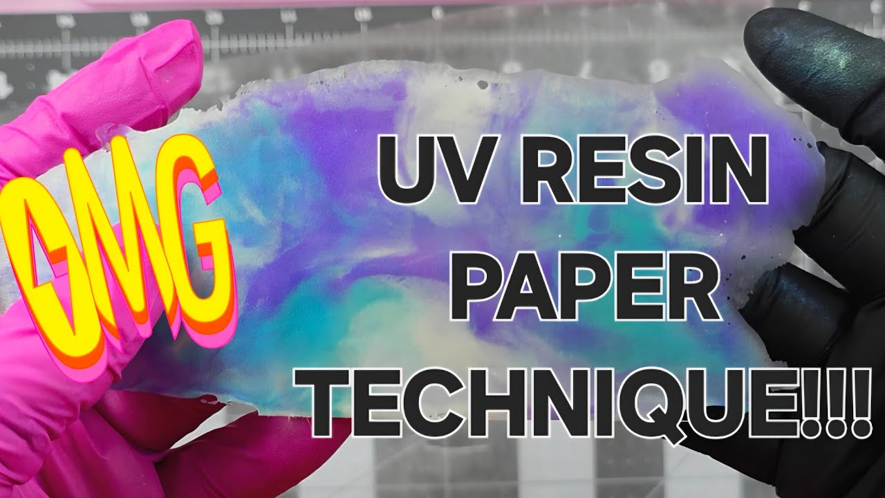Making UV Resin Earrings Using UV Resin Paper Technique #resinart #resincrafts #tutorial