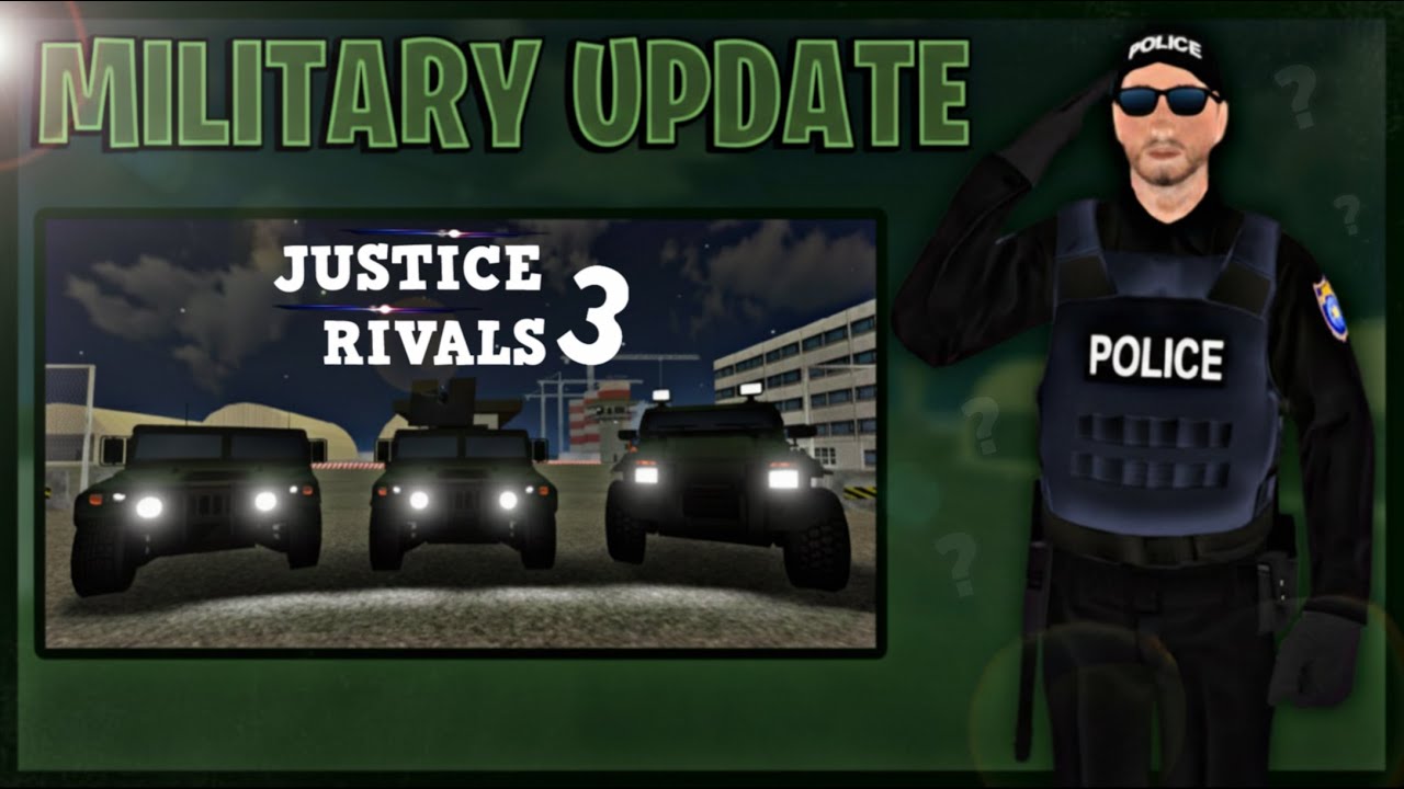 JR3 MILITARY UPDATE! | New vehicles, Shooting from vehicles, and MORE! | Justice Rivals 3