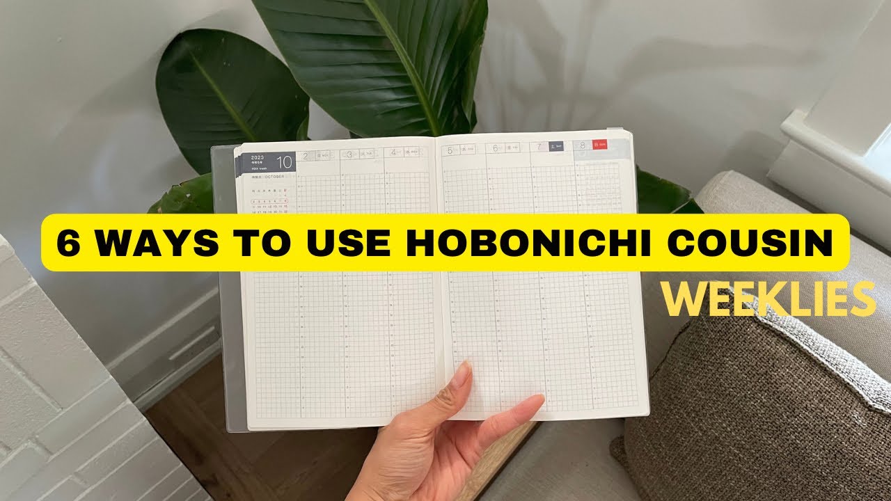 6 способов использования HOBONICHI Cousin WEEKLY