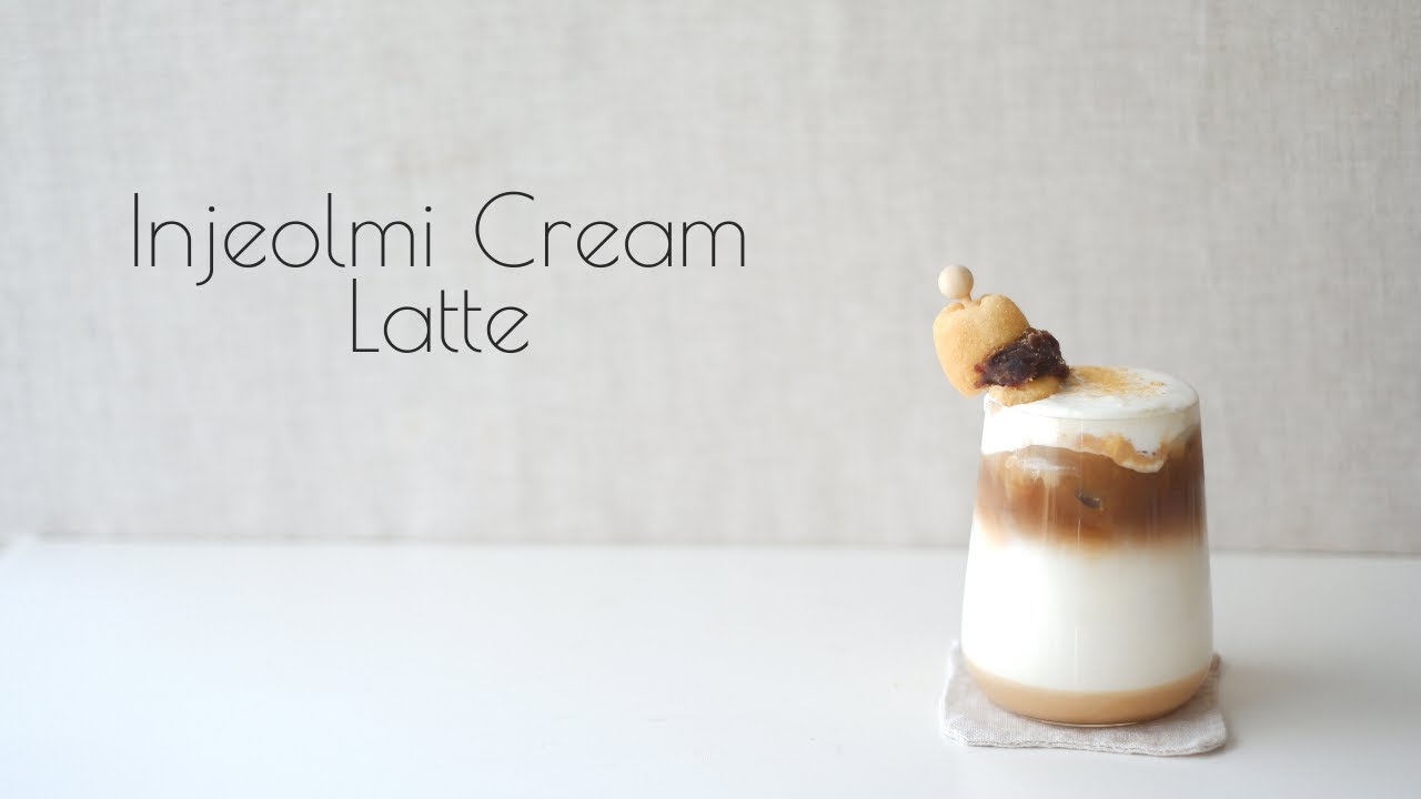Relaxing Home Cafe - Injeolmi Cream Latte / 인절미 라떼