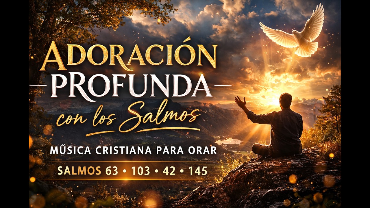 Adoración Profunda con los Salmos - Musica Cristiana Para Orar #biblia #fe #oración #adoración #dios