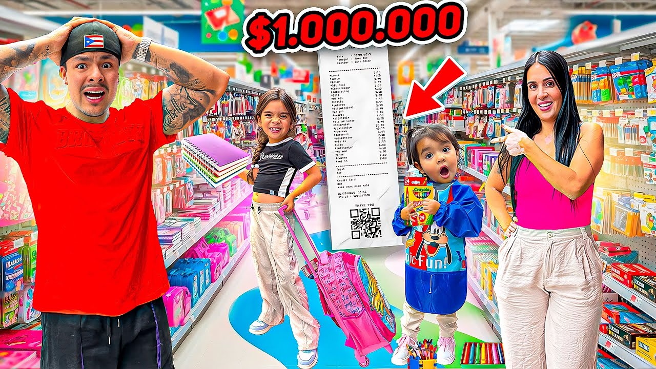 COMPRAMOS LOS &Uacute;TILES ESCOLARES para el PRIMER D&Iacute;A DE CLASES de mis HIJAS😱📚