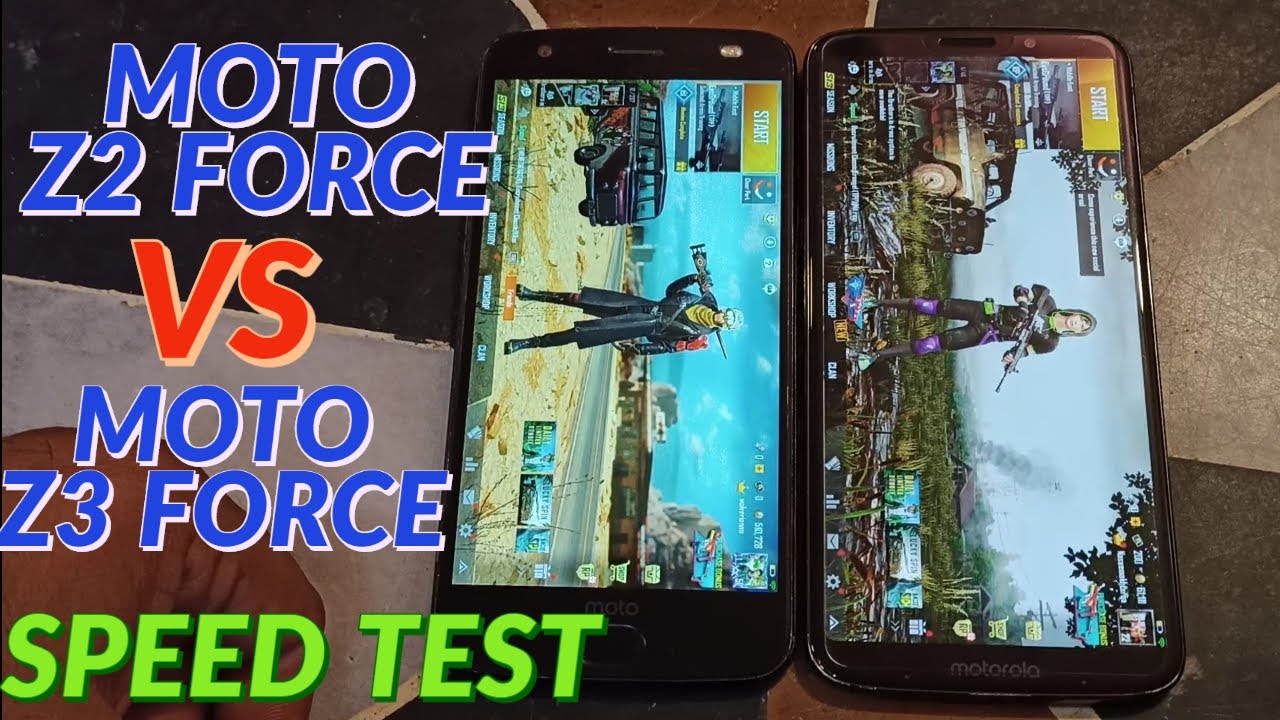 MOTO Z2 FORCE VS MOTO Z3 FORCE SPEED TEST PUBG MOBILE TEST HDR SNAPDRAGON 835 SPEED TEST