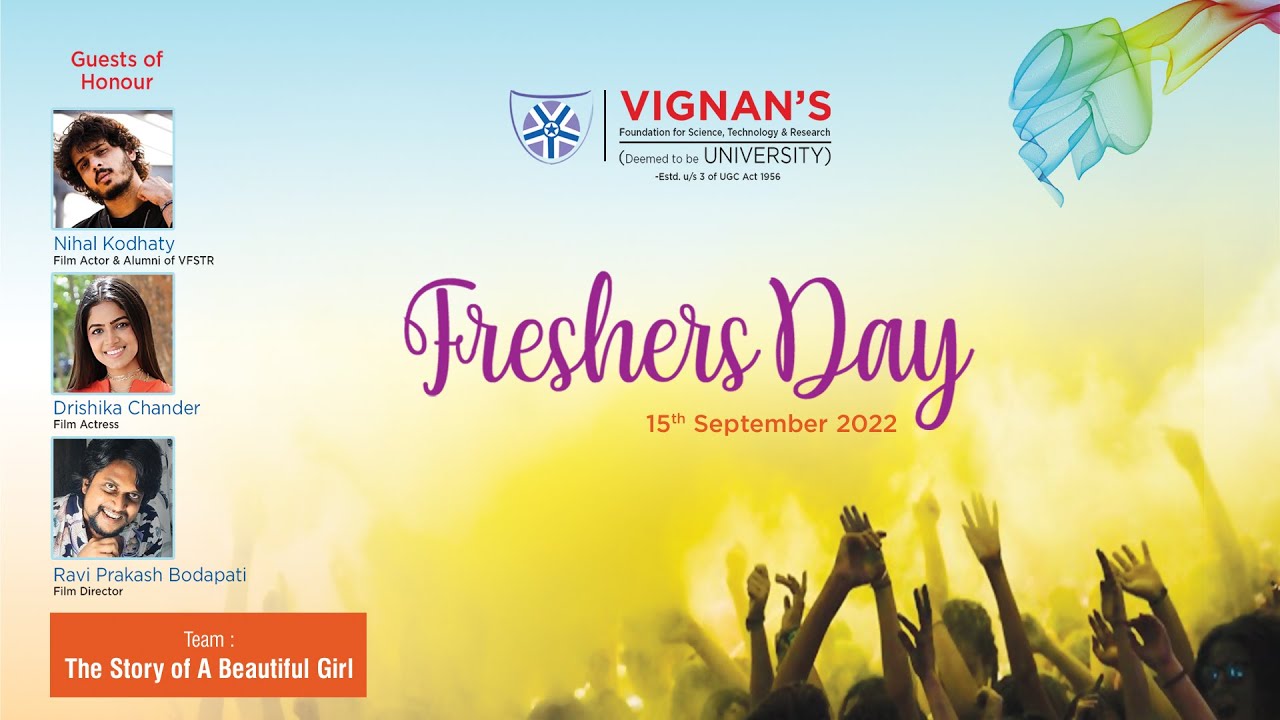 Freshers Day 2022 Celebrations @ Vignan