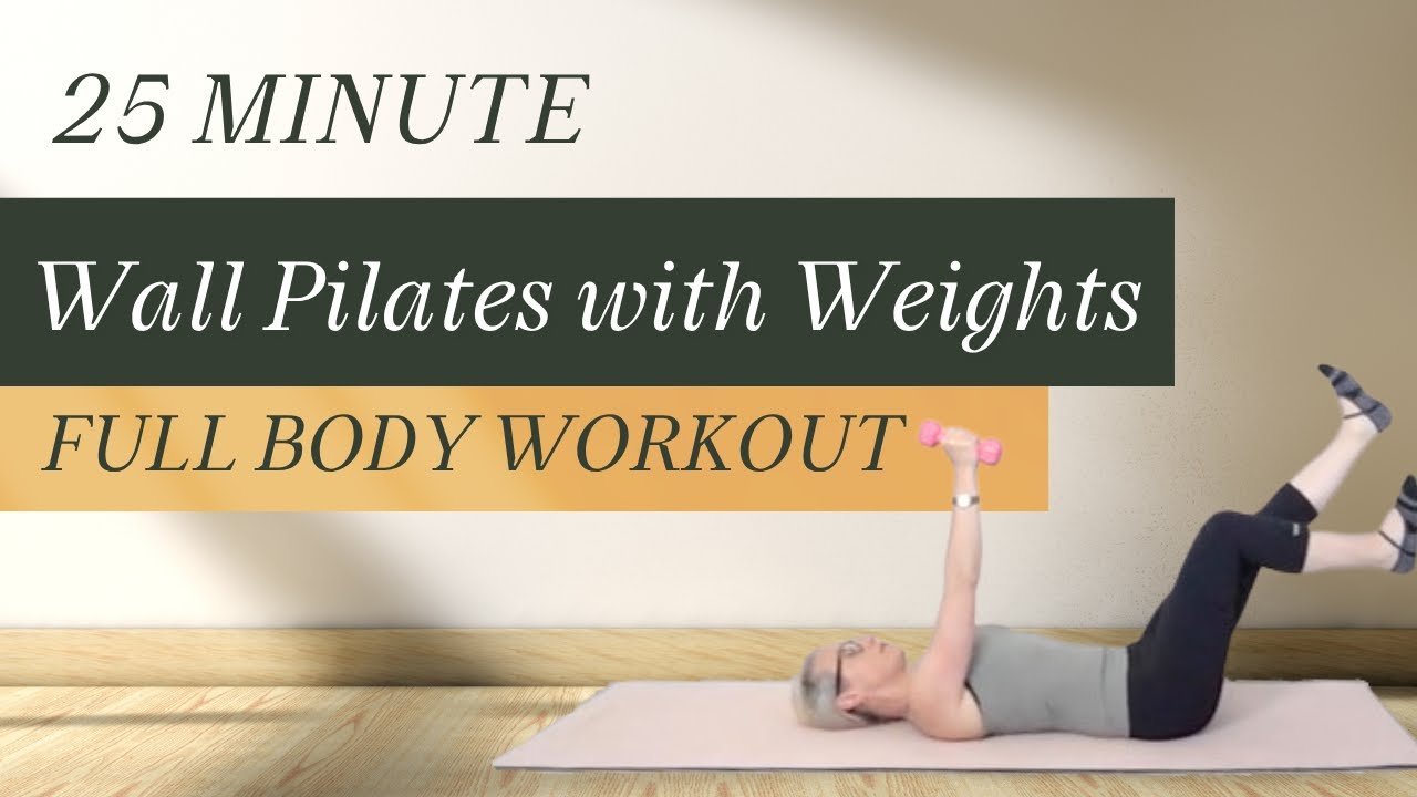 25 MIN FULL BODY WORKOUT || Wall Pilates with Weights