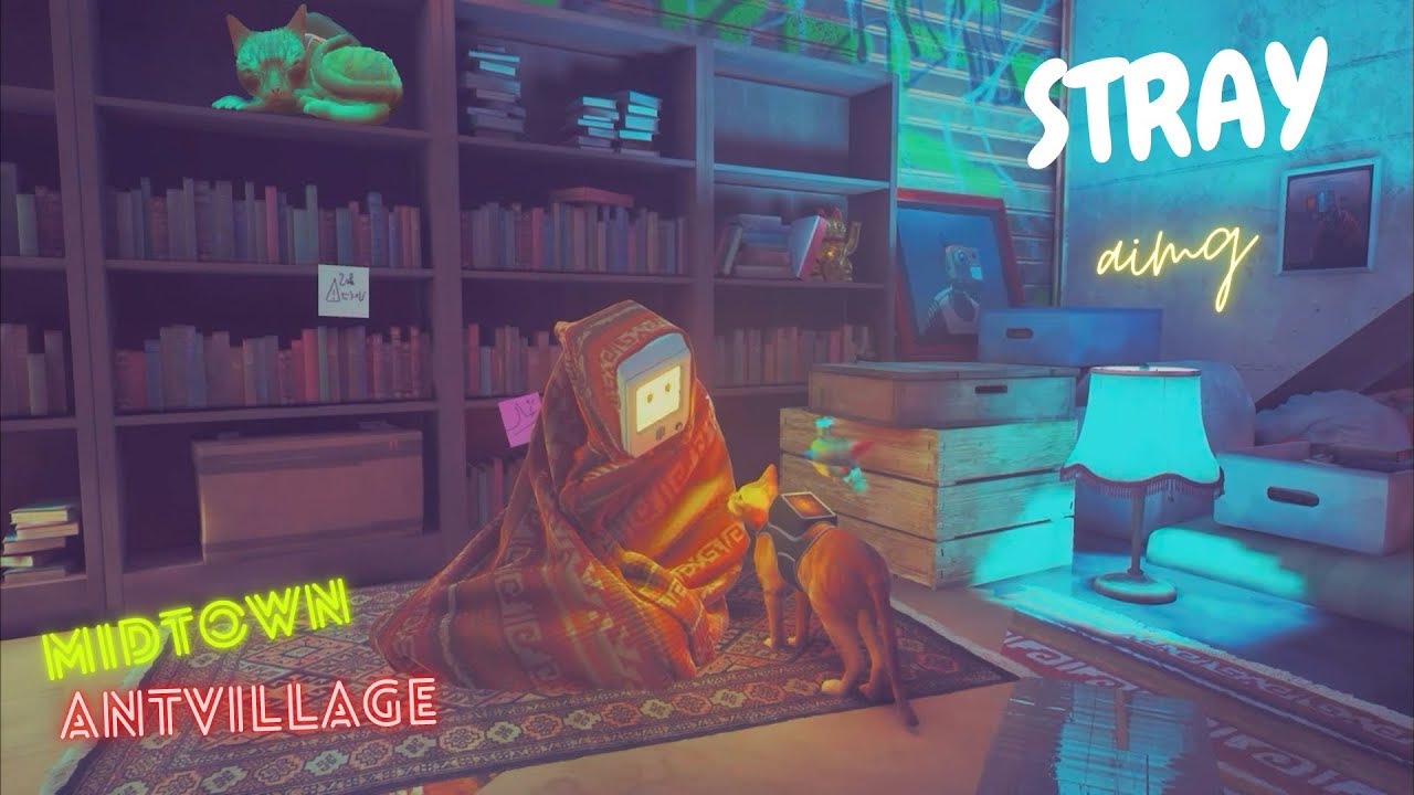 STRAY WALKTHROUGH - Antvillage and Midtown and secret locations