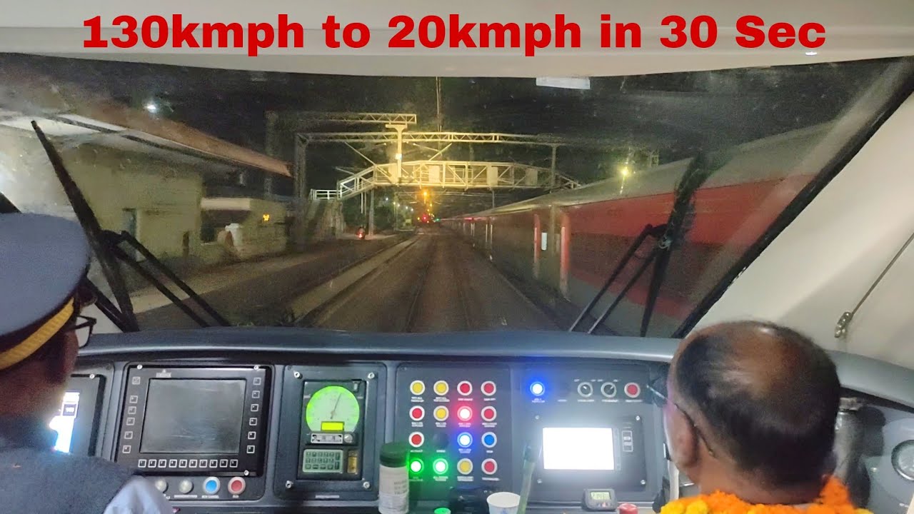 Vande Bharat Express Train-18 Cab Ride, View From Loco Pilot Cabin.!!
