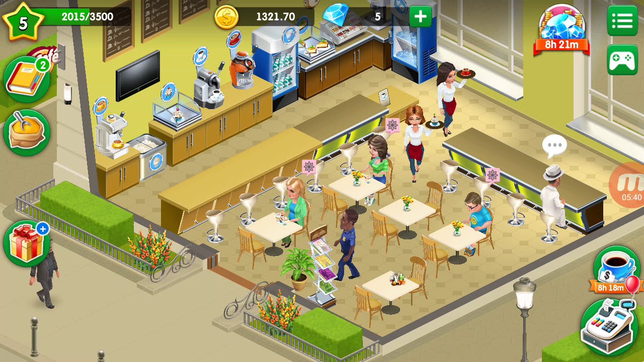 On joue a un jeu de restaurant