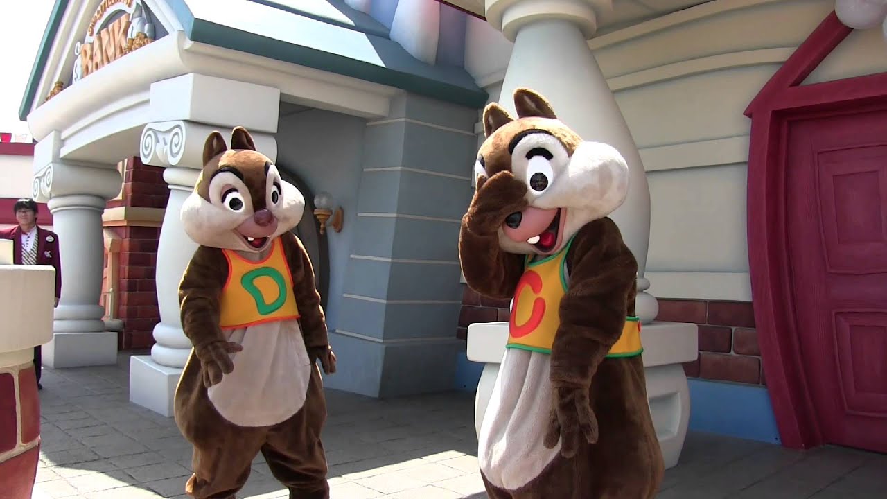 【TDL】チップとデールのへんてこダンス♪