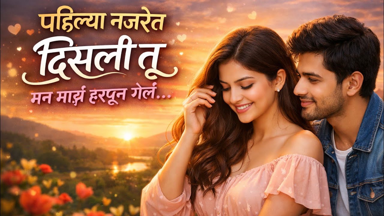 दिसली जर तु मन हरपलं... ( मराठी ) प्रेमगीत...😍