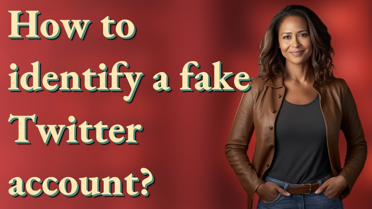 How to identify a fake Twitter account?