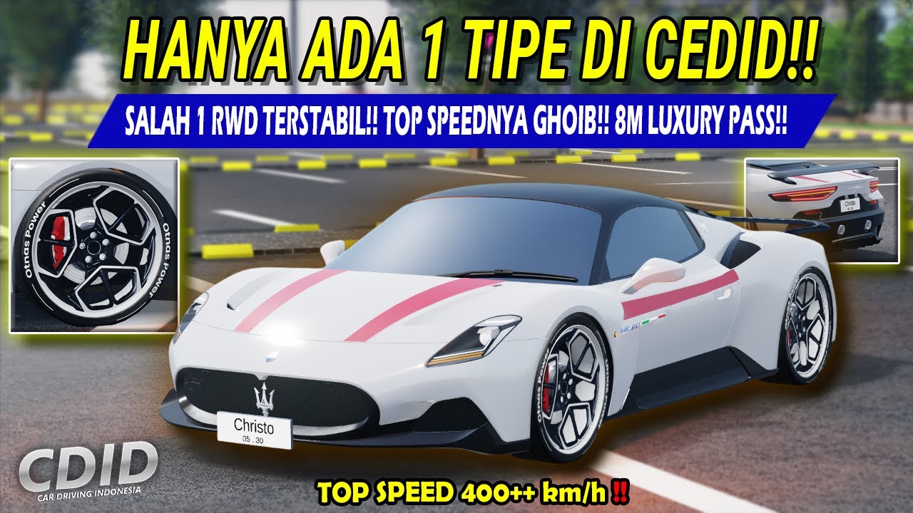 HANYA ADA 1 TIPE UNTUK BRAND INI DI CEDID!! MASERATI MC20 TS GHOIB!! - Car Driving Indonesia Roblox