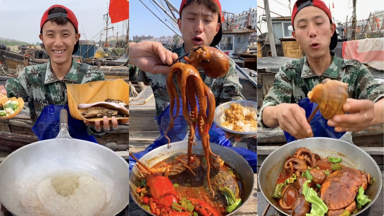 Fisherman Dagang cooked octopus, mussel, sea snails, shrimp, abalone, squid, bread crab, and lobster