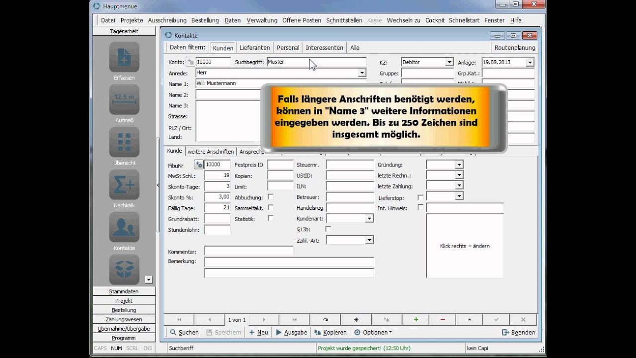 Adressverwaltung 4Master Handwerk